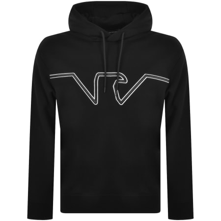 Emporio Armani Lounge Full Zip Hoodie Black Mainline Menswear